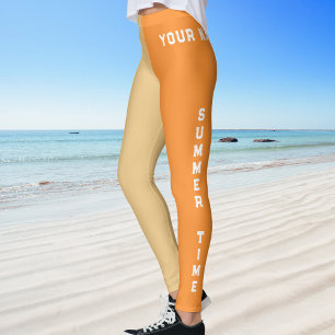 Leggings Heure d'été Plage Heure Sportive Nommé