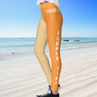 Leggings Heure d'été Plage Heure Sportive Nommé