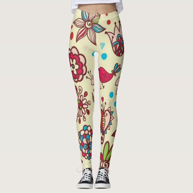 Leggings Heure du printemps (Devant)