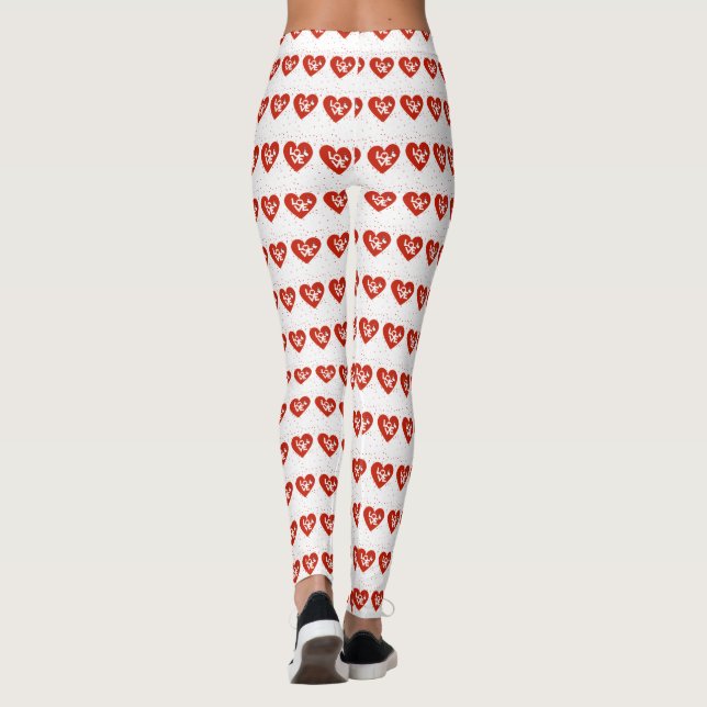Leggings Heureuse Sainte-Valentin (Dos)