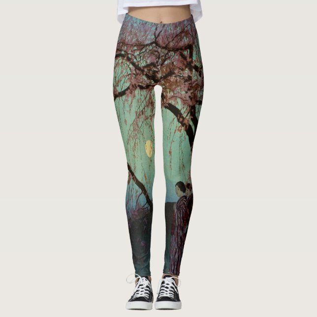 LEGGINGS HEUREUSES FEMMES SOUS PLEINE LUNE (Devant)