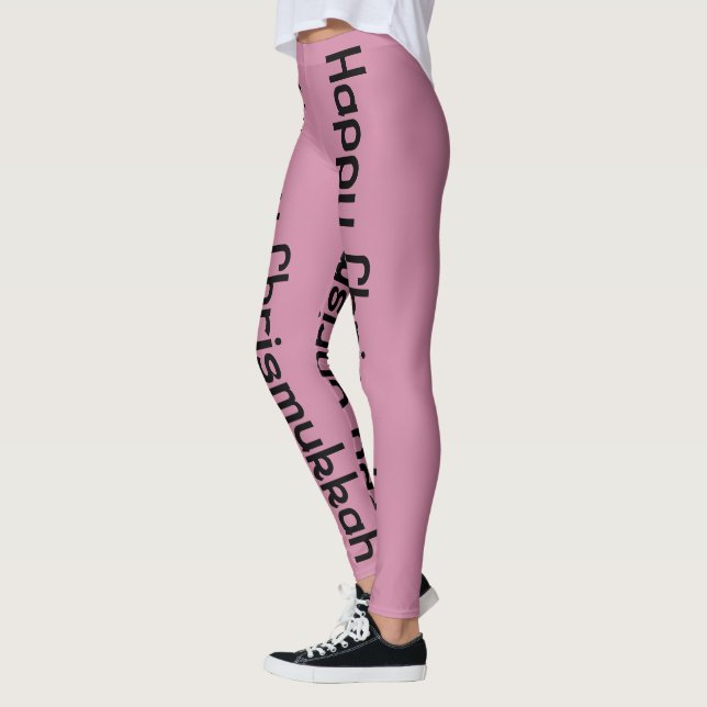 Leggings heureux Chrismukkah (Gauche)