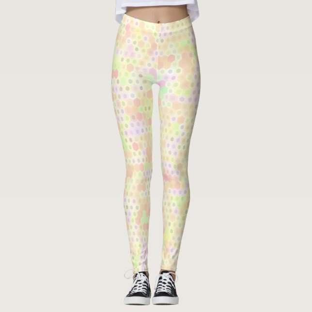 Leggings Hexagon coloré (Devant)