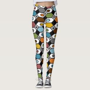 Leggings Hexagons et Starburst