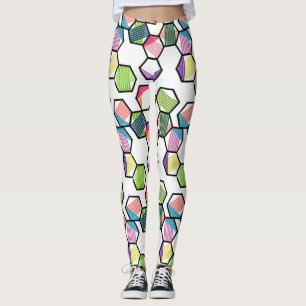 Leggings Hexagons filetés