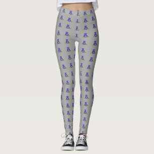Leggings Hibou des bois bleu