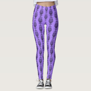 Leggings Hibou (violet) - Légumineuses