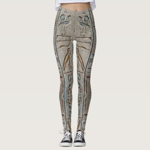 Leggings Hiéroglyphe Ancien Égypte Langue Texte Gravé