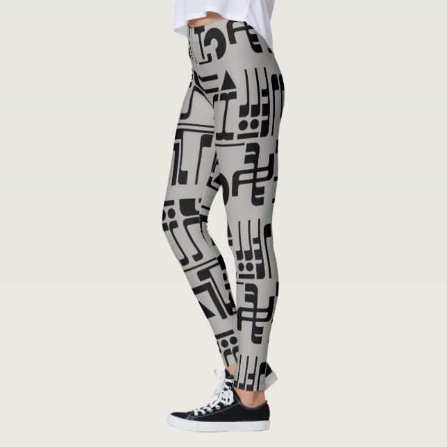 Leggings Hiéroglyphes Aliens (Gauche)