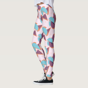 Leggings Hip Moderne Abstrait Géométrique les années 50 Mot