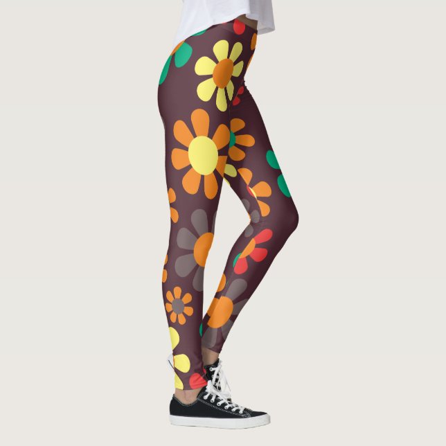 Leggings Hippie Daisy Retro  (Droite)