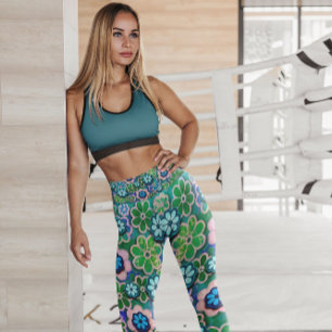 Leggings Hippie flottant à motifs floraux   Légendes