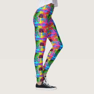 Leggings hippie super de paix et d'amour