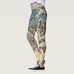 Leggings Hiroshige hiver paysage Japon pays