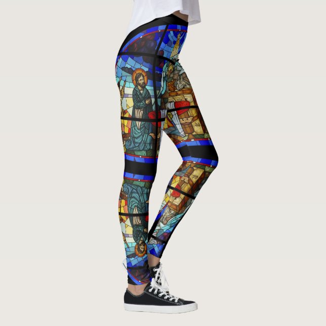 Leggings Histoires bibliques en verre tendu (Droite)