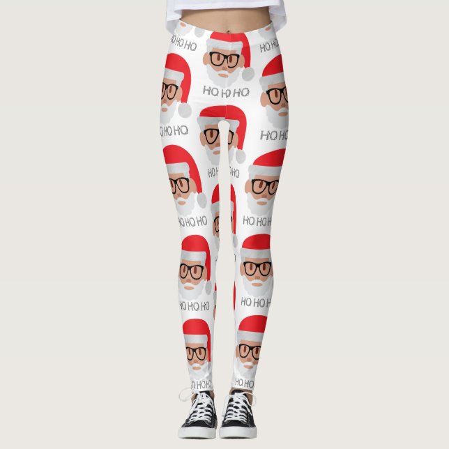 Leggings ho hipster père Noël (Devant)