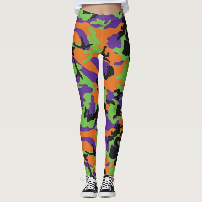 Leggings HOC Monster Halloween Edition Camo (Devant)