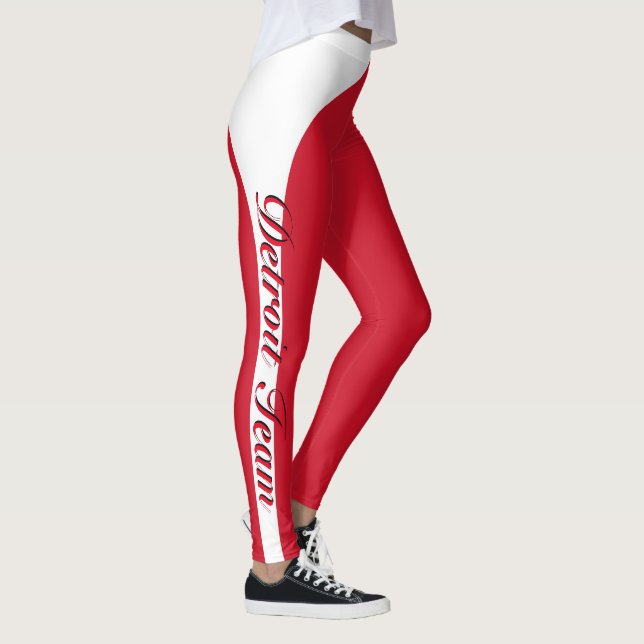 Leggings Hockey - Detroit - customisez-le - yoga (Droite)