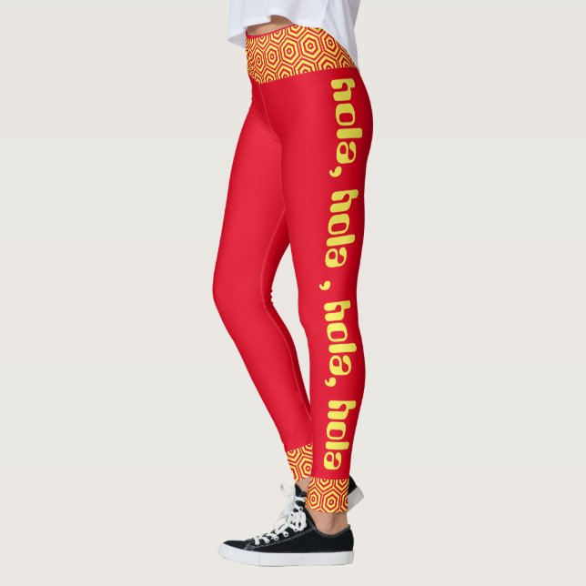 Leggings hola rouge et jaune (Gauche)