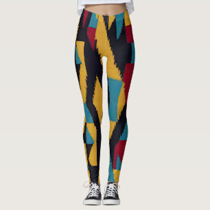 Leggings Hommage Abstrait des Amérindiens 01