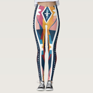 Leggings Hommage Abstrait des Amérindiens 18