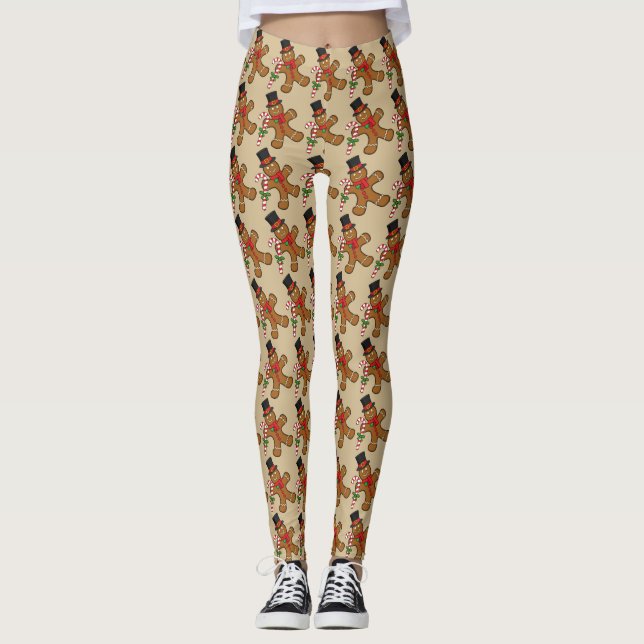 Leggings Homme de pain d'épice (Devant)