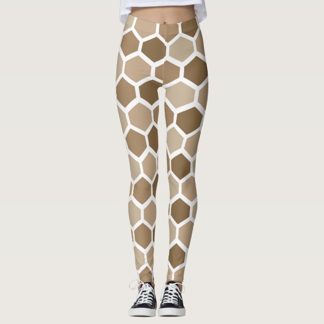 Leggings Honeycomb in Sand (Devant)