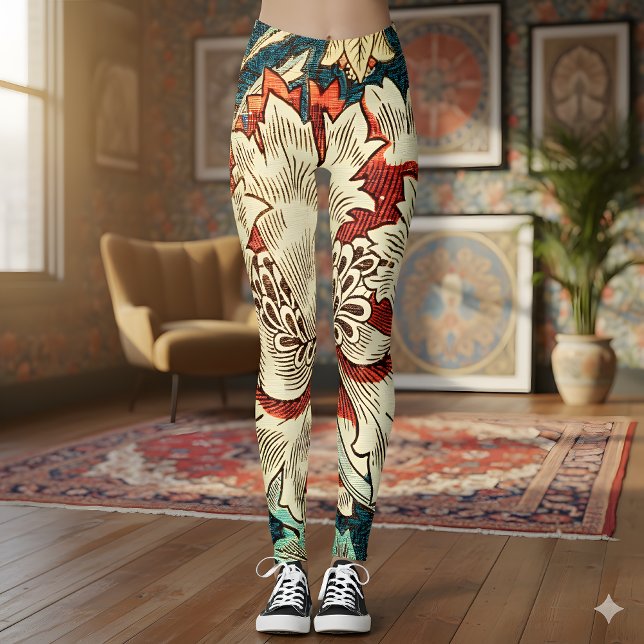 Leggings Honeysucké Hauteur d'élégance Vintage (Créateur téléchargé)