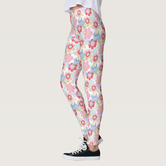 Leggings Horton Entend Un Qui | Motif à fleurs Pastel (Gauche)