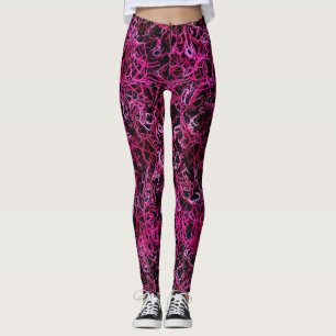 Leggings Hot Pink and Black
