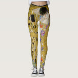 Leggings HotLeggings - le baiser par Gustave Klimt<br><div class="desc">Le style et le confort dans des guêtres vigoureuses,  pourtant respirables,  faites sur commande avec la conception se sont adaptés de l'artiste Gustave Klimt,  "le baiser, " du public domain des USA.</div>