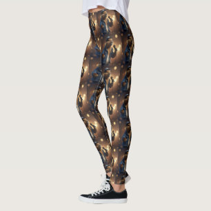 Leggings "Howdy Harmonics : Le Crooner Capybara De Denim-Cl