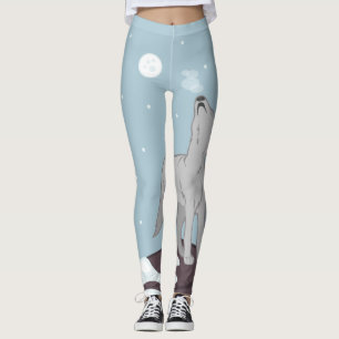 Leggings Howling Arctic Wolf