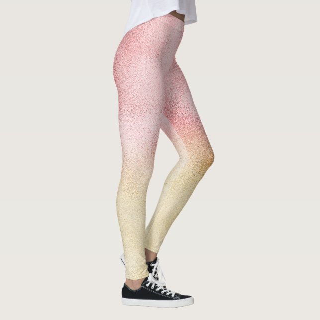 Leggings Huile rose et or Ombre (Droite)