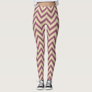 Leggings Humeurs d'épices prunes Chevrons