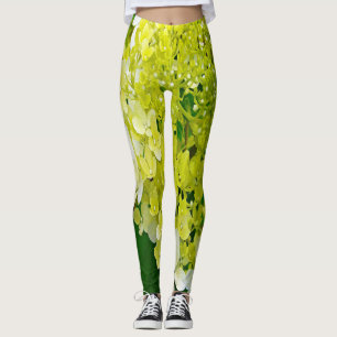 Leggings Hydrangea Limelight Vert Chartreuse Élégant