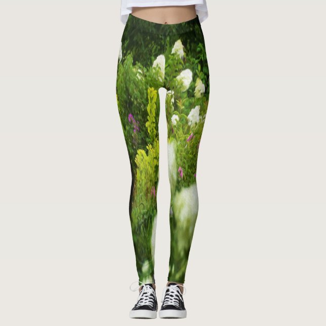 Leggings Hydrangeas Limelight dans mon jardin Rubio (Devant)