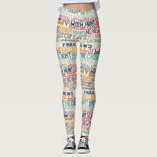 Leggings I hate how stupid everything is typography (Devant)