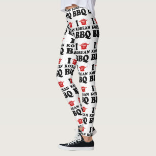 Leggings I Love Korean BBQ (고 기 구 이)