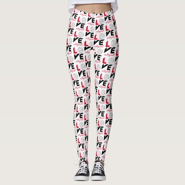 Leggings I Love volleyball (Devant)