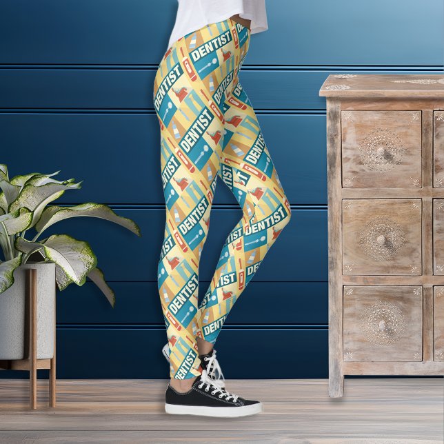 Leggings Icône de dentiste professionnel conçu (Créateur téléchargé)