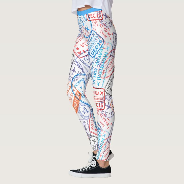 Leggings Icône de voyage (Gauche)