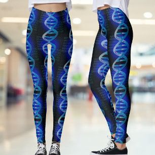 Leggings ID ADN Bleu Science Médicale Moderne Cool