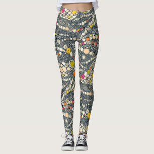 Leggings iguane peau indigo pop