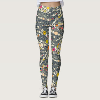Leggings iguane peau indigo pop