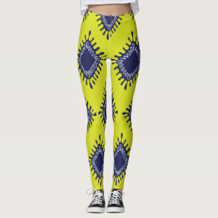 Leggings Ikat Tribal : Motif moderne et élégant.