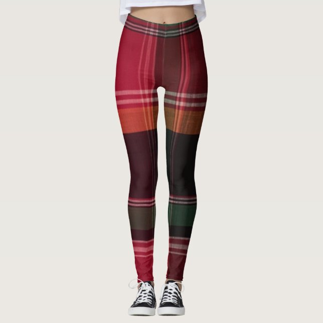 Leggings Îles Vierges Madras Plaid (Devant)