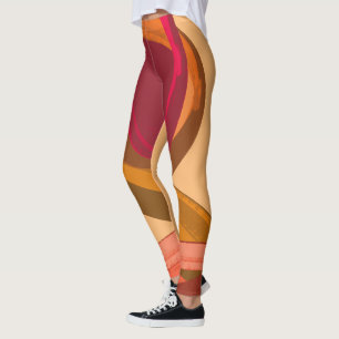 Leggings Illustration Abstraite de la Pluie du Cap-Vert pou
