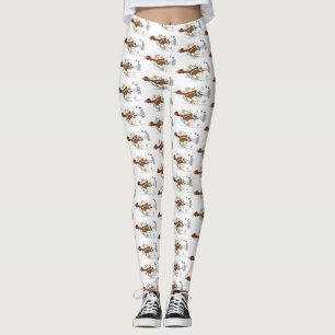 Leggings Illustration amusante de poulet cool