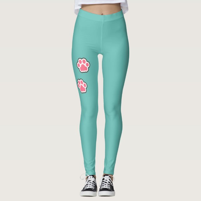 Leggings Illustration Cute Kitty (Devant)